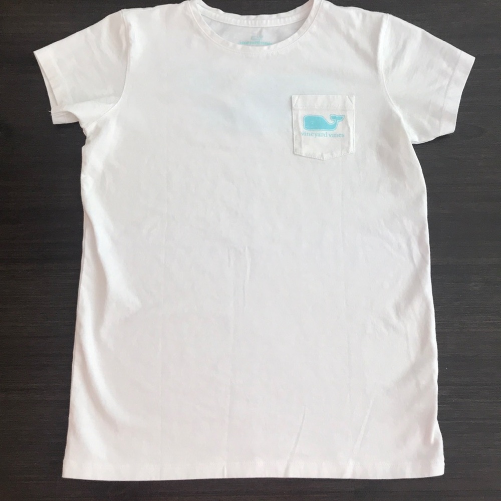 New Vineyard Vines SS Tee, Girls size Large, White